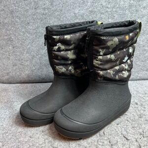Bogs Kids Snow Shell Zip CT Camo Waterproof Winter Boots 73227-009 Youth Size 1